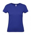 Dames T-shirt B&C E150 TW02T Cobalt Blue
